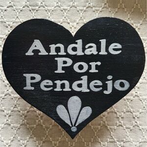 Hand-cut & Hand painted wooden hearts 🖤